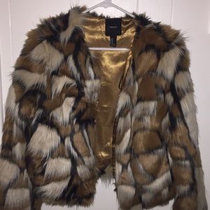 Faux fur jacket